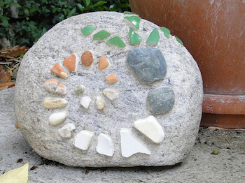 Mosaïque sur pierre